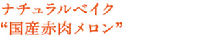 ナチュラルベイク“国産赤肉メロン”
